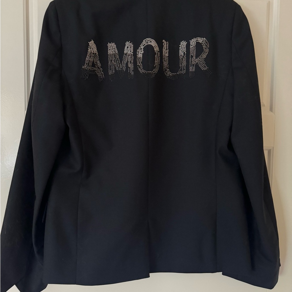 Women’s Black Jacket with 'AMOUR' Embellishment by Zadig & Voltaire
